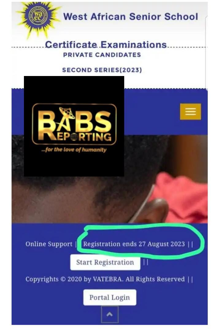WAEC EXTENDS REGISTRATION DEADLINE FOR 2023 WASSCE, PRIVATE CANDIDATES