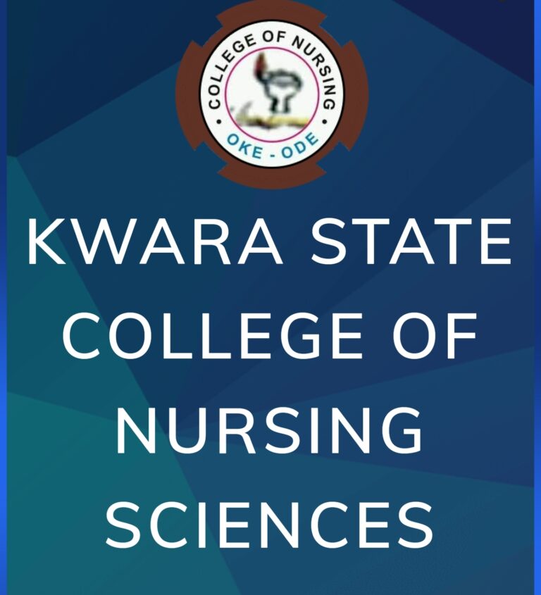 KWARA STATE COLLEGE OF NURSING SCIENCES, OKE-ODE RELEASES 2024/25 ADMISSION FORM