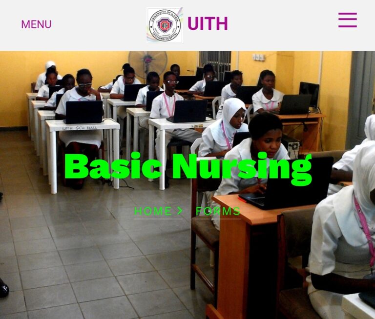 UNIVERSITY OF ILORIN TEACHING HOSPITAL (UITH) RELEASES 2025/2026 BASIC NURSING ADMISSION FORM